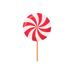 Christmas candy. Red and green colored candy bars for children on Christmas celebrations.