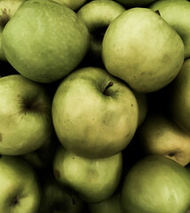 close up green apples