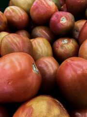 close up tomatoes that sell in the market