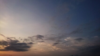 Panorama photo twilight sky background. Colorful Sunset sky and cloud. Clouds at sunset [2203]