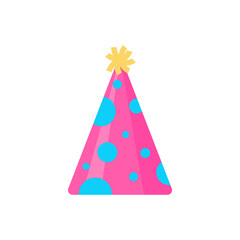 Vector party hat. colorful conical hat For wearing in the New Year's party.