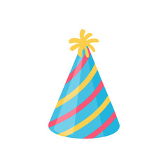 Vector party hat. colorful conical hat For wearing in the New Year's party.