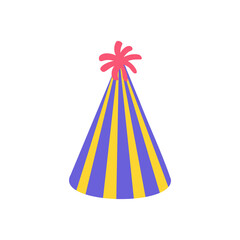 Vector party hat. colorful conical hat For wearing in the New Year's party.