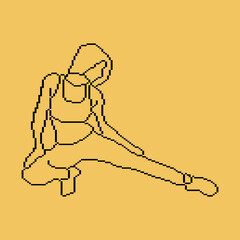 Pixeled human element