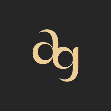AG Logo design black gold 