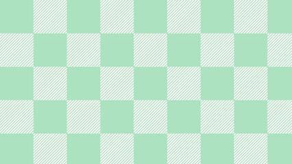 cute small pastel green tartan, checkers, gingham, plaid, checkerboard background illustration, perfect for banner, wallpaper, backdrop, postcard, background