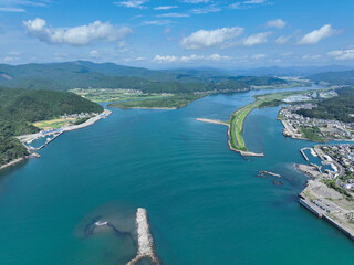 高知県四万十市　四万十川　下流の風景