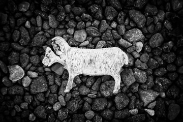 Old sheep figure