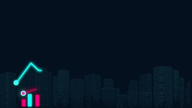 Cryptocurrency Trading Chart animation
