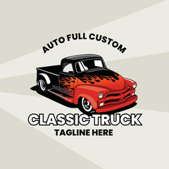 premium classic car illustration vector image