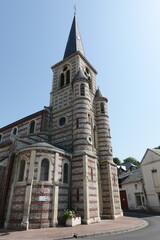 Fototapeta na wymiar Eglise Saint-Martin dans le ville Normand de Yport