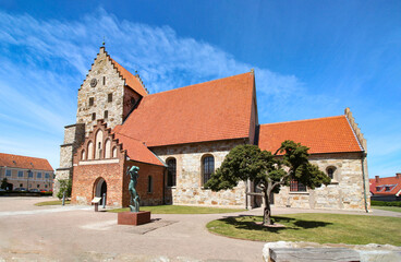 Fototapeta na wymiar Simrishamn in Sweden / Medieval St. Nicholas Church