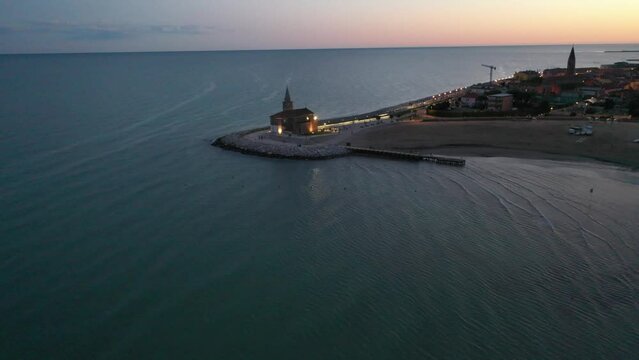 Sea beach Caorle Venice Italy