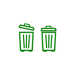 Trash can icon isolated on white background