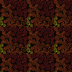 Vector ornament colored swirls. For print and web.