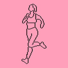 Pixeled human element