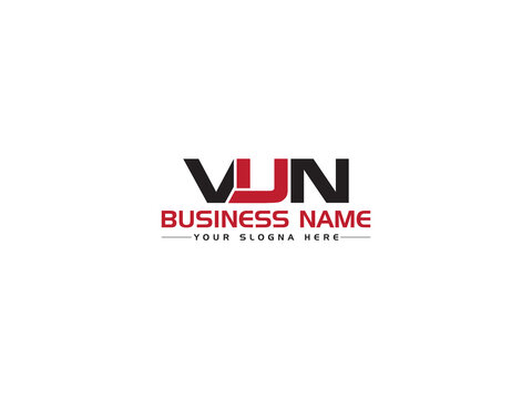 Initial VUN Logo Letters Design, Creative VU vun Logo Icon Vector Image for Your Business Or Brand