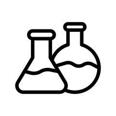 chemical line icon illustration vector graphic