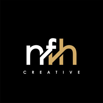 NFH Letter Initial Logo Design Template Vector Illustration