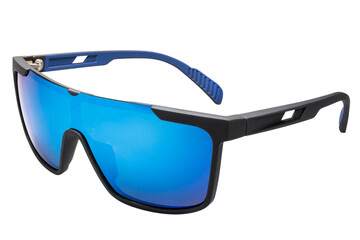 okulary przeciwsłoneczne sportowe męskie na białym tle - 524884436