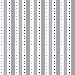 Black and White BW Grey Stripe Horizontal Line Dot Dash Line Circle Seamless Pattern Vector Illustration Tablecloth, Picnic mat wrap paper, Mat, Fabric, Textile, Scarf