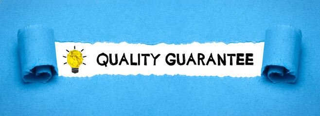 Quality guarantee