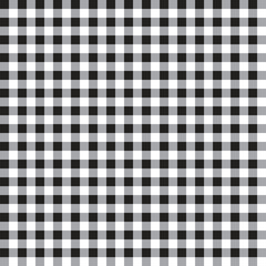 Plain Black White Grey BW Gingham Scott Tartan Plaid Buffalo Check Tile Stripe Seamless Patterns Background Vector Illustration Tablecloth, Picnic mat Wrap paper