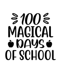 100 Days Of School Svg Bundle, Back To School Svg, Teacher Svg, First Day Of School Svg, 