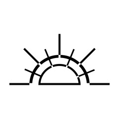 minimalist sun illustrations in an outline style. a simple drawing of the ancient sun symbol for creative design.