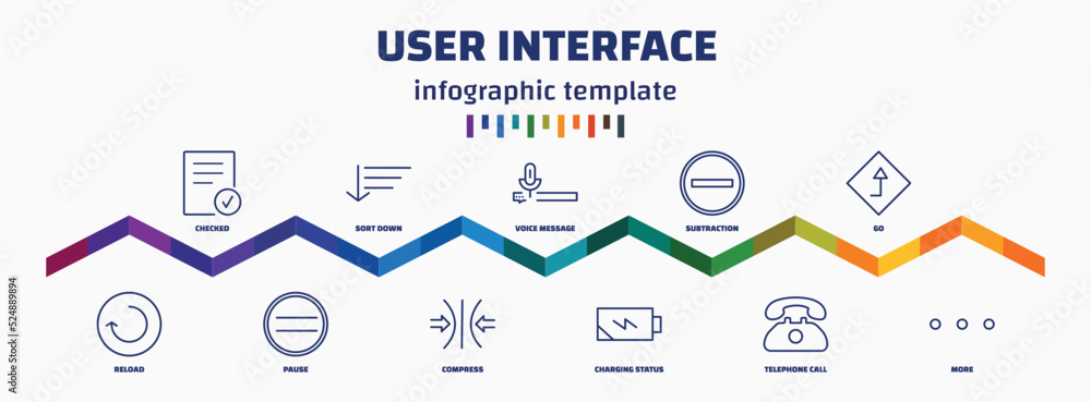 Poster infographic template with icons and 11 options or steps. infographic for user interface concept. inc