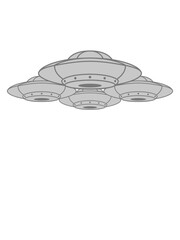 Viele UFOs Geschwader Verbund 