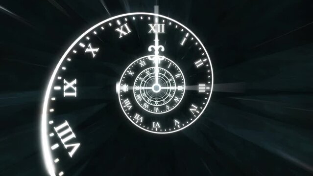 Dark Time Spiral Mystical Infinite Animation