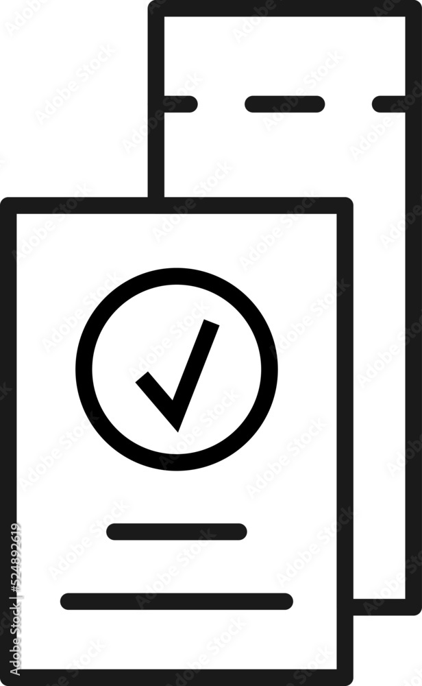 Poster ticket for transport and travel sign. monochrome and minimalistic vector sign. editable stroke. vect