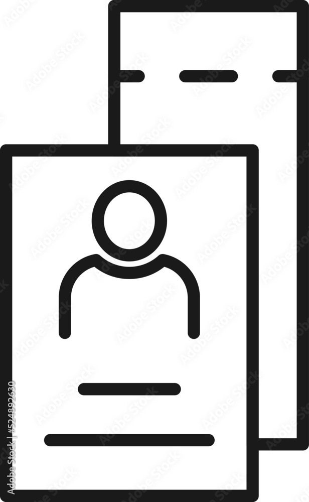 Poster ticket for transport and travel sign. monochrome and minimalistic vector sign. editable stroke. vect