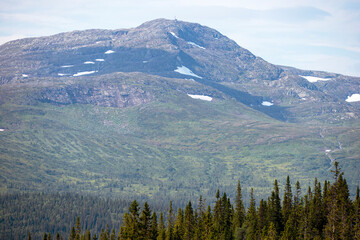 mountains in the morning, åre.jämtland. norrland sverige sommar årstid,sweden