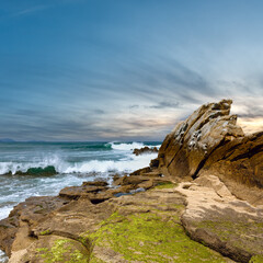 Beach Azkorri or Gorrondatxe view.