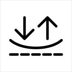 elastic icon, line sign - vector illustration eps10