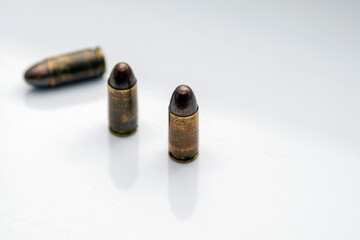 three 9 mm bullets