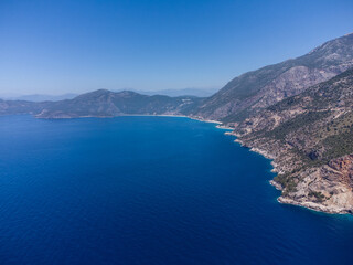 Fototapeta na wymiar beautiful landscape from a drone on the sea, mountains