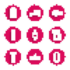 Obraz premium Set Carabiner, Shark fin ocean wave, Rubber flippers for swimming, Wetsuit scuba diving, Aqualung, Fish and Backpack icon. Vector