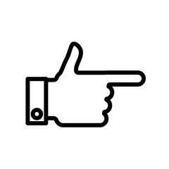 pointing, index finger - vector illustration