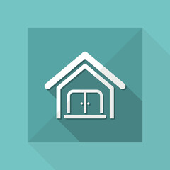 Vector illustration of house single icon