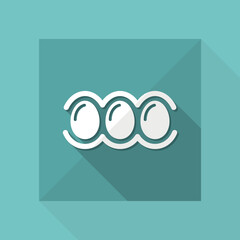Vector illustration of single isolated egg icon