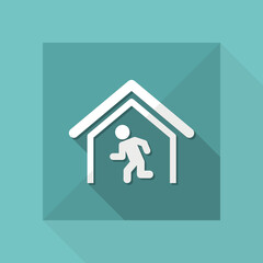 Vector illustration of single isolated escape icon