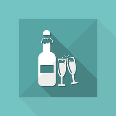 Vector illustration of single isolated toast icon