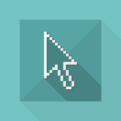 Fototapeta premium Vector illustration of single isolated pixel icon