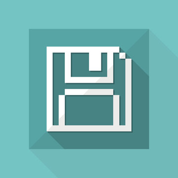 Vector illustration of single isolated pixel icon