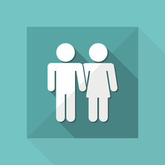 Vector illustration of couple icon