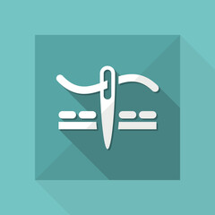 Vector illustration of sewing craft icon