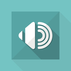 Vector illustration of single isolated audio icon